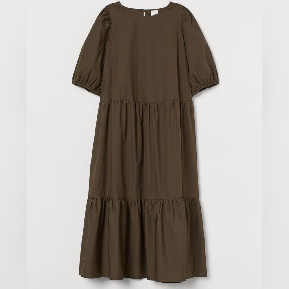 H&M Puff Sleeve Midi Dresses Size M (Sold Together)